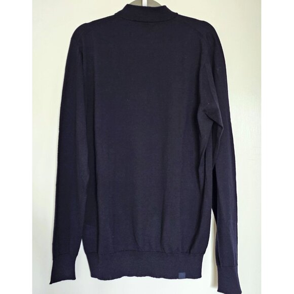 Son of a Tailor 100% Merino Wool Classic Pullover Lightweight Sweater XL Navy - Picture 3 of 8